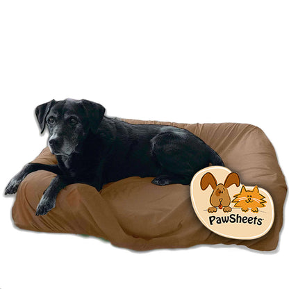 Large Khaki PawSheet on Large Pet Fusion Dog Bed