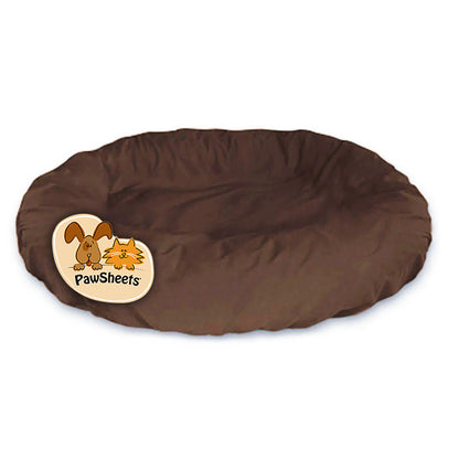 PawSheets-Oval-Brown-Dogbed-Sheet