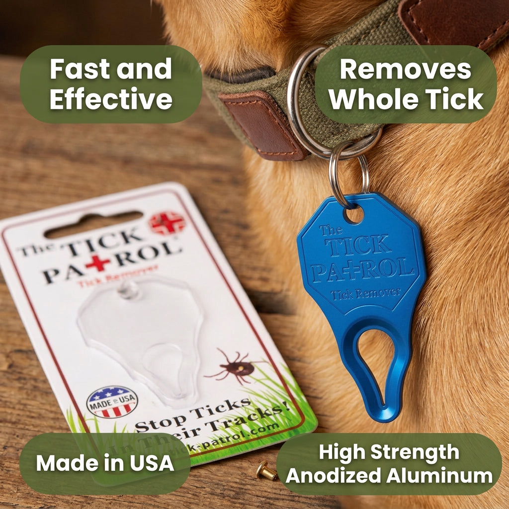Tick Patrol Tick Remover on Dog Collar