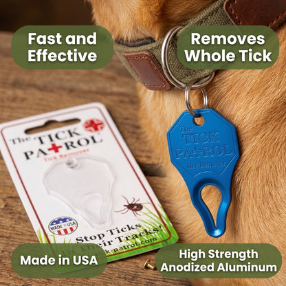 Tick Patrol Tick Remover on Dog Collar