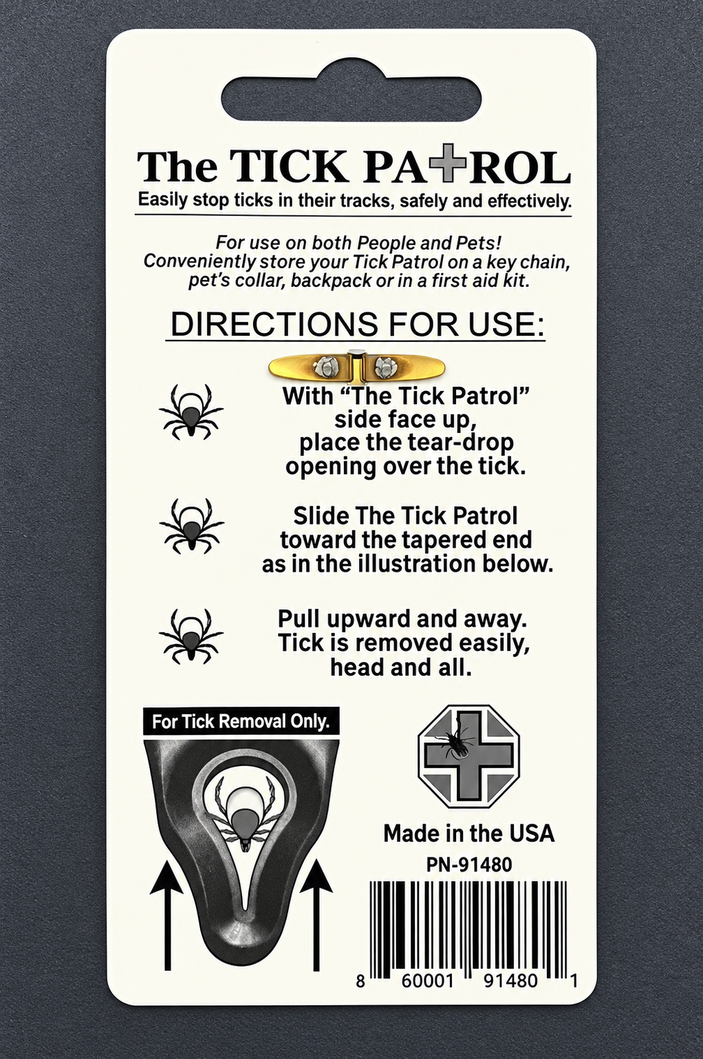 Tick Patrol Tool Directions for Use