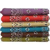 Large cotton dog bandana autumn colors
